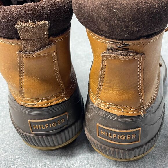 Tommy Hilfiger Charlie Duck Boots Mens Size 9 Brown Leather Waterproof Lace Up main image 5